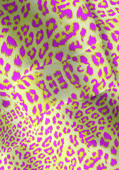 Yellow Leopard Y2K Christmas Cardigan Knit Sweatshirt Cherrykitten