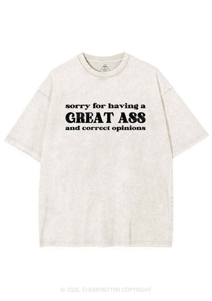 Sorry For Having Great Axx Y2K Shirts Washed Tee Cherrykitten
