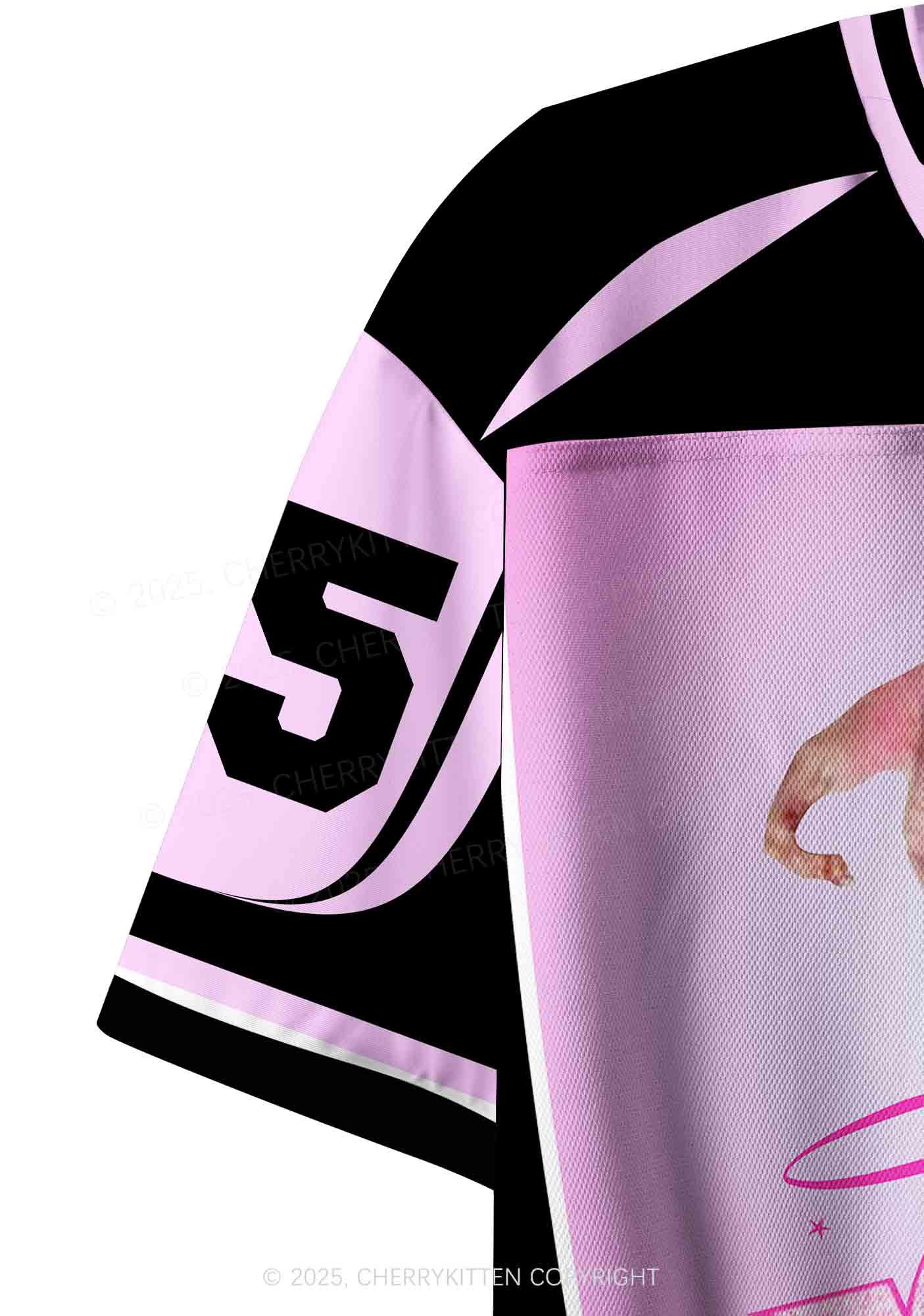 Custom Black Ratz Y2K Crop Sport Jersey Shirts Cherrykitten