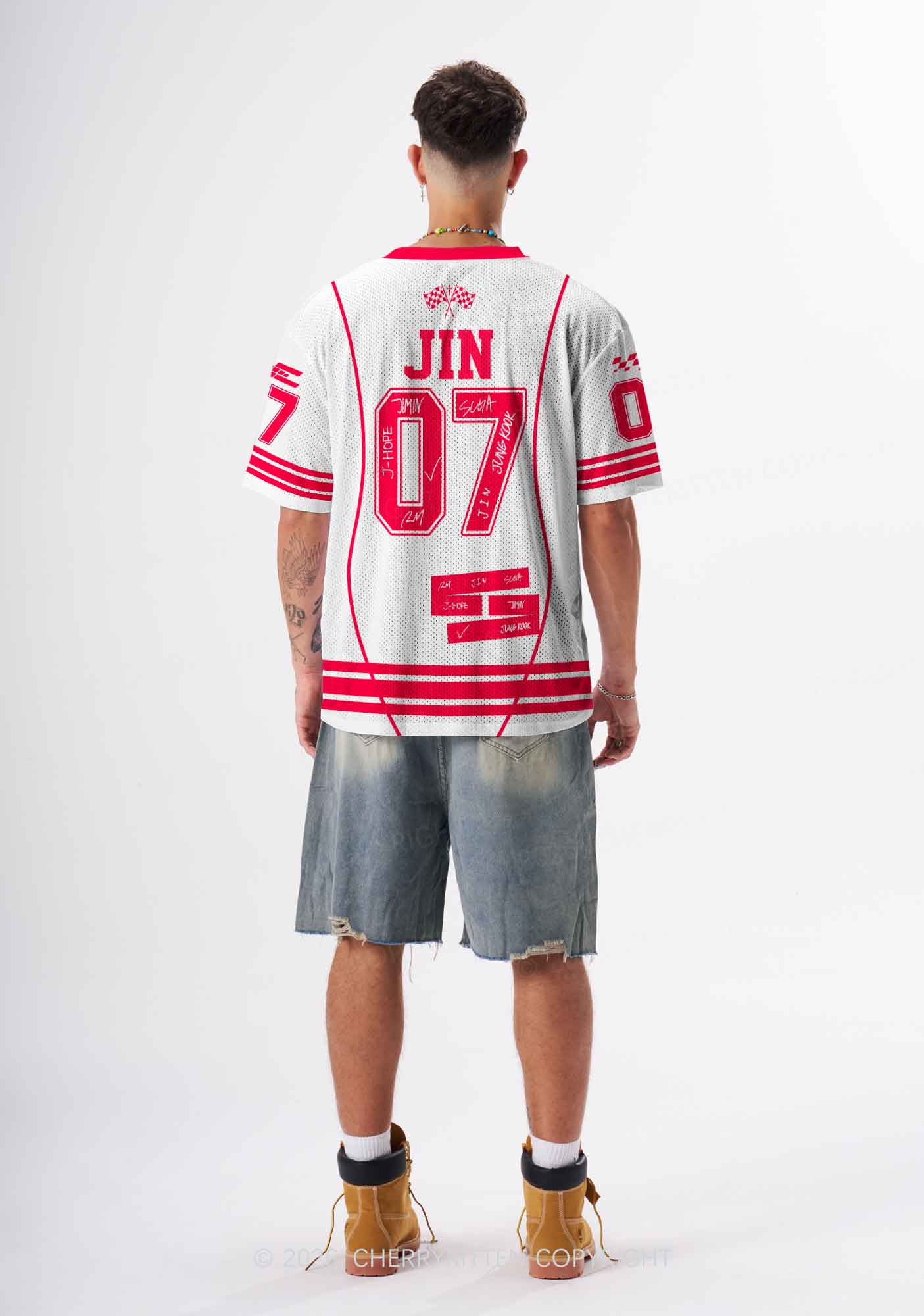 Kpop Handsome Guy Y2K Sport Jersey Shirts Cherrykitten
