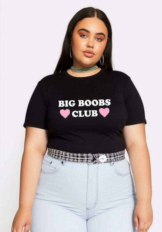 Curvy Big Bxxbs Club Baby Tee