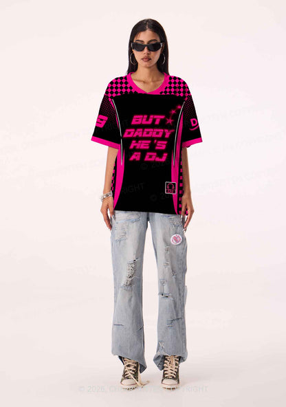 But Daddy He Is A DJ Y2K Sport Jersey Shirts Cherrykitten