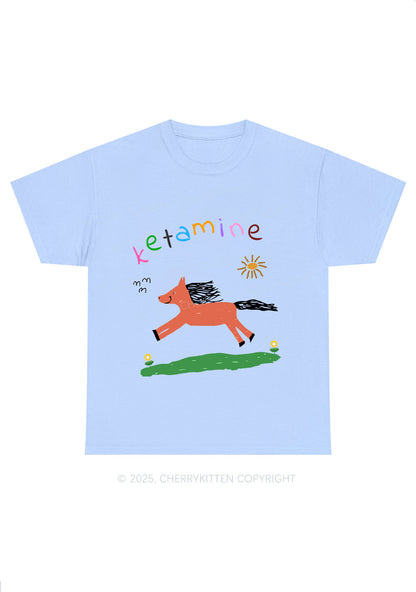Orange K Pony Y2K Chunky Shirt Cherrykitten