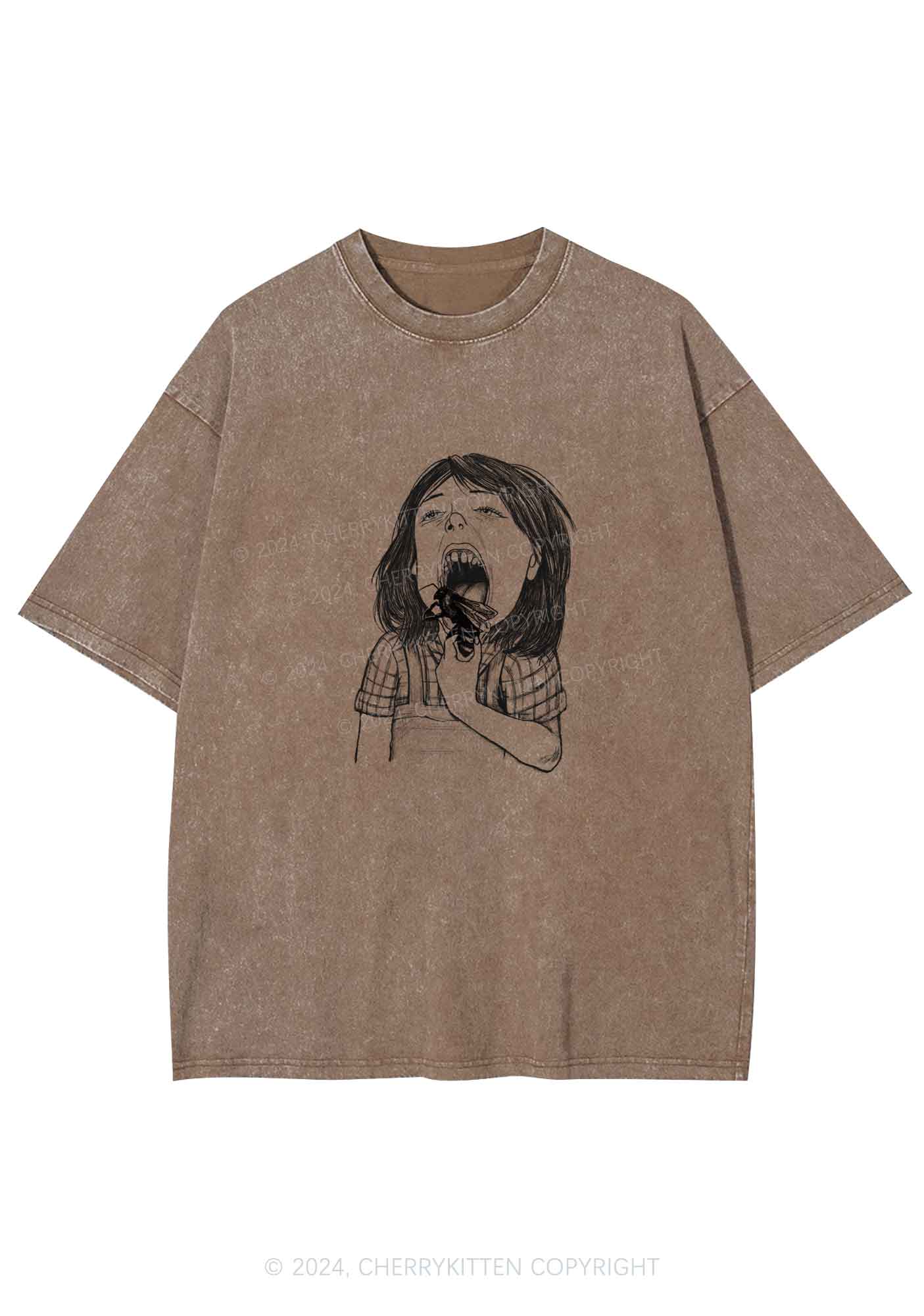 Bug Licker Y2K Washed Tee Cherrykitten