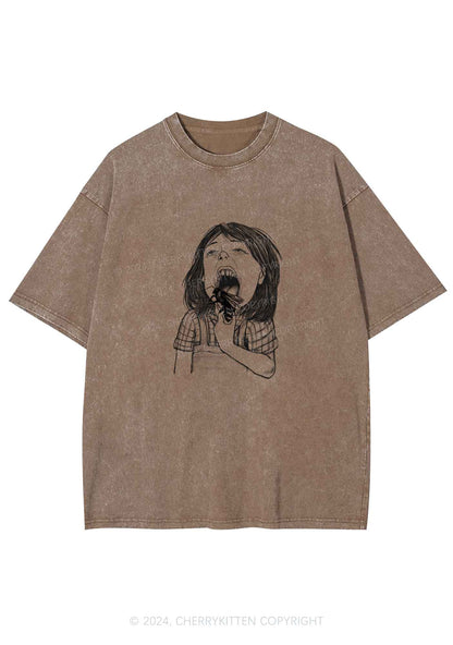 Bug Licker Y2K Washed Tee Cherrykitten