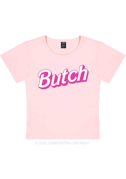 Pink Butch Y2K Baby Tee Cherrykitten
