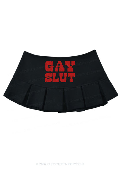 Gay Slxt Pride Y2K Mini Pleated Skirts Cherrykitten