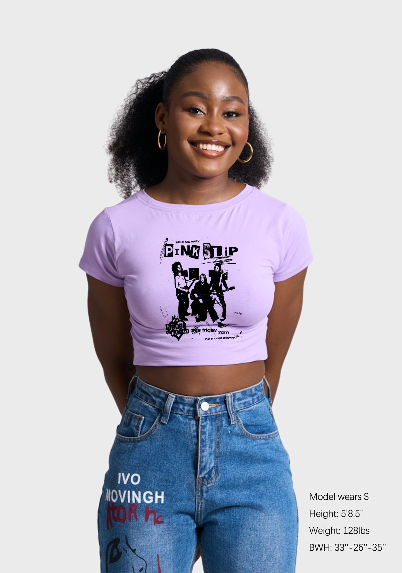 Pink Slip Take Me Away Y2K Baby Tee