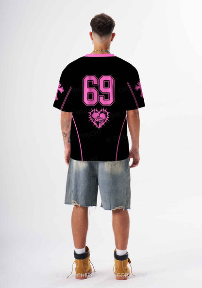 Hot Pink Better A Faggot Than A Fascist Pride Y2K Sport Jersey Shirts Cherrykitten
