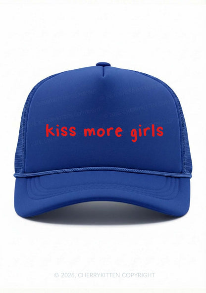 Kiss More Girls Pride Y2K Trucker Hat Cherrykitten