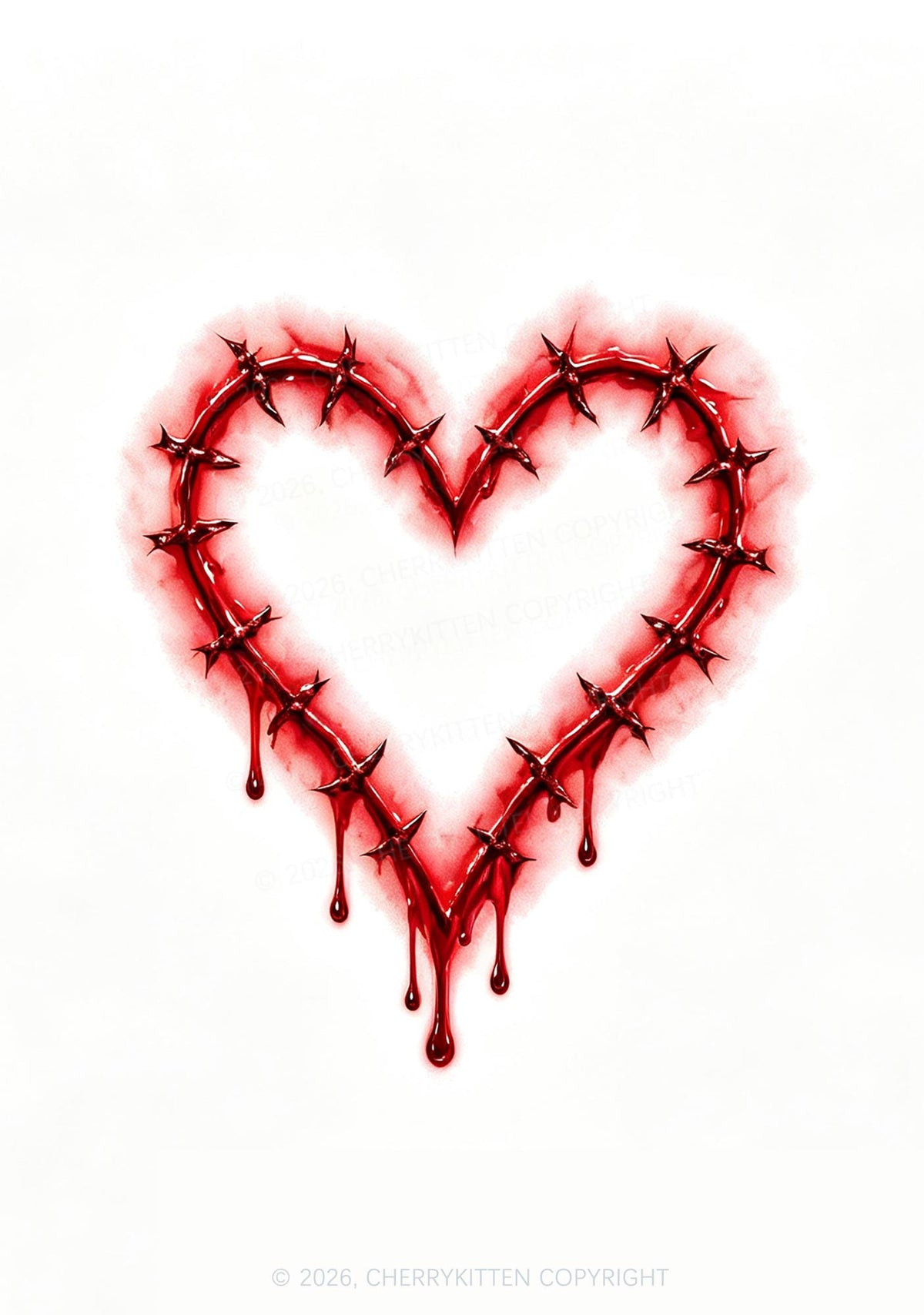 1pc Halloween Realistic Wound Y2K Temporary Tattoo Cherrykitten