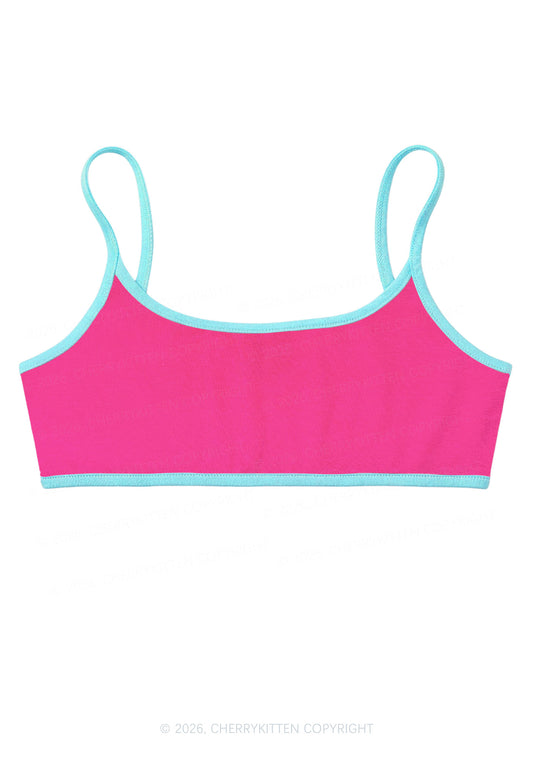 Plain Y2K Super Crop Cami Cherrykitten