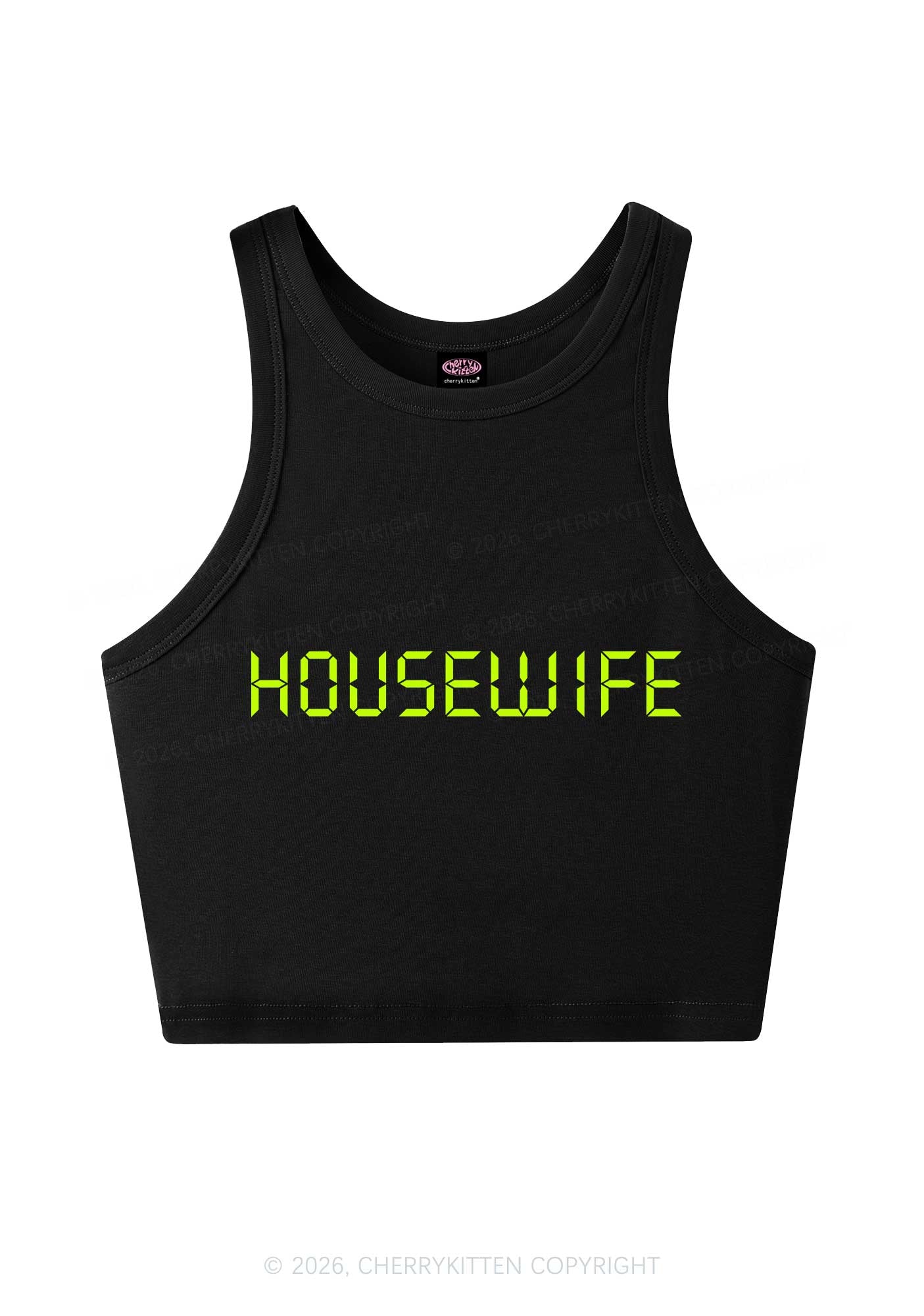Housewife Y2K Crop Tank Top Cherrykitten