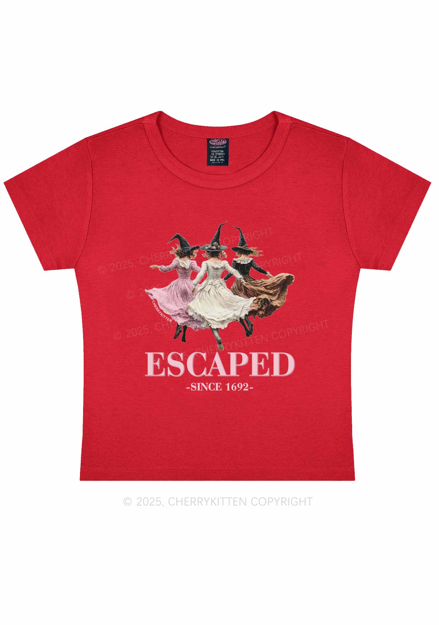 Halloween Escaped Skirts Witches Y2K Baby Tee Cherrykitten