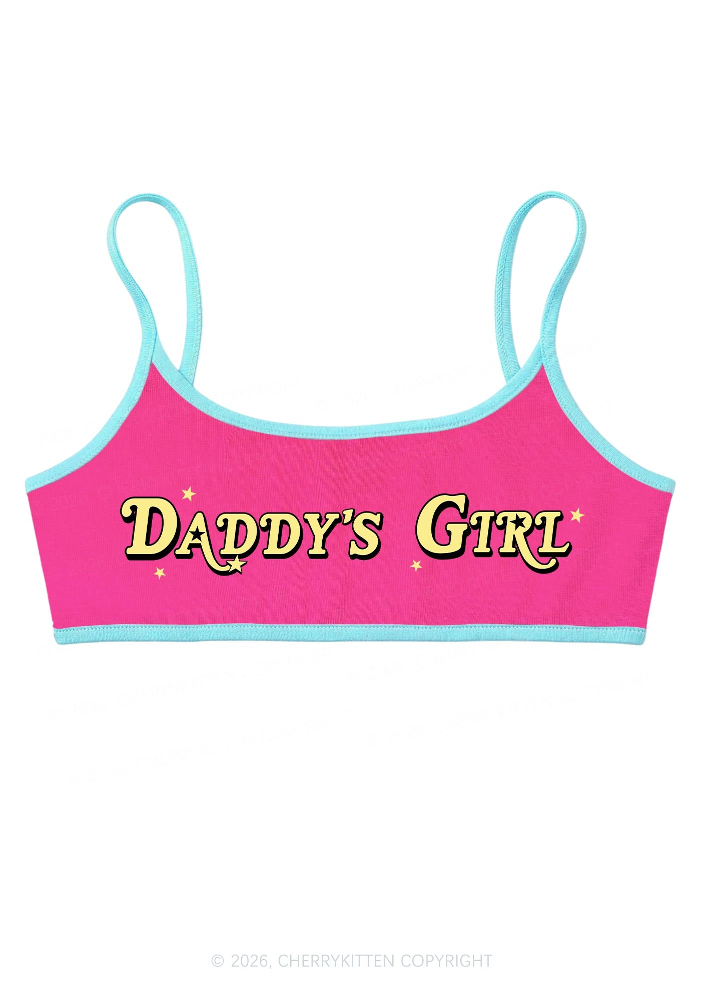 Daddys Girl Y2K Super Crop Cami Cherrykitten