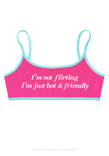 Just Hot And Friendly Y2K Super Crop Cami Cherrykitten