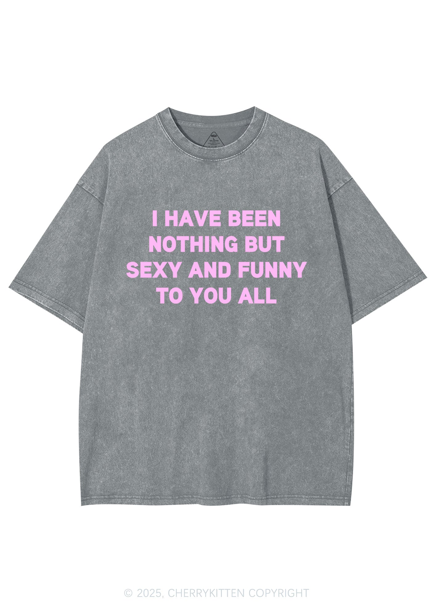 I Have Been Funny Y2K Shirts Washed Tee Cherrykitten