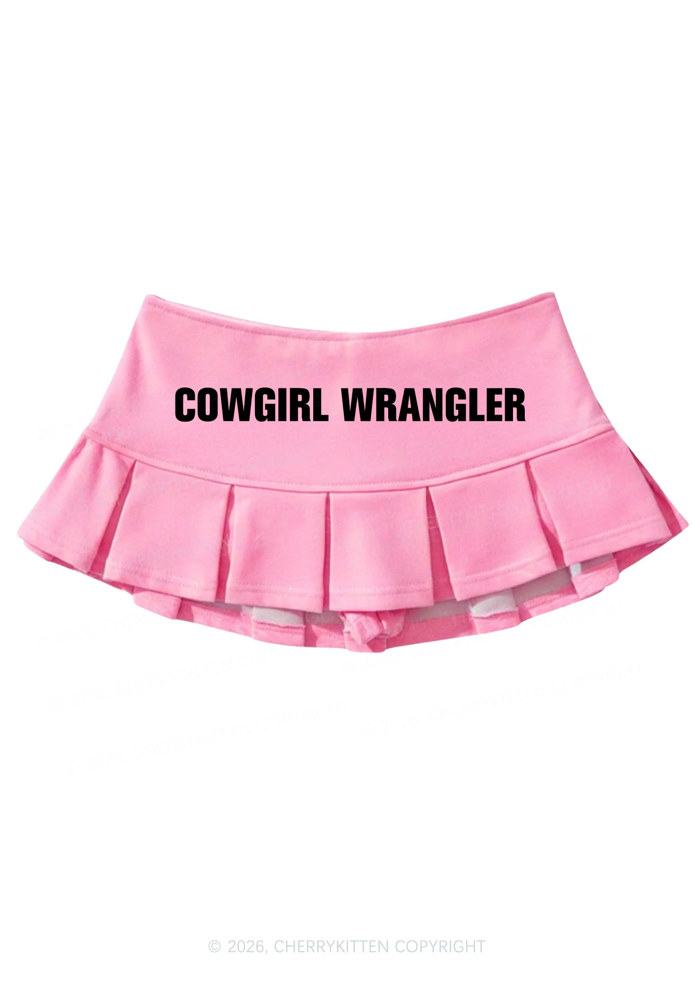 Cowgirl Wrangler Pride Y2K Mini Pleated Skirts Cherrykitten