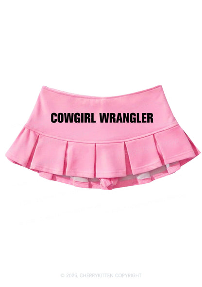 Cowgirl Wrangler Pride Y2K Mini Pleated Skirts Cherrykitten