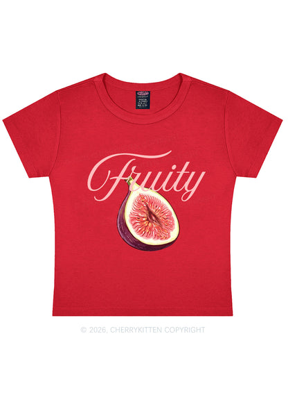 Fruity Fig Pride Y2K Baby Tee Cherrykitten