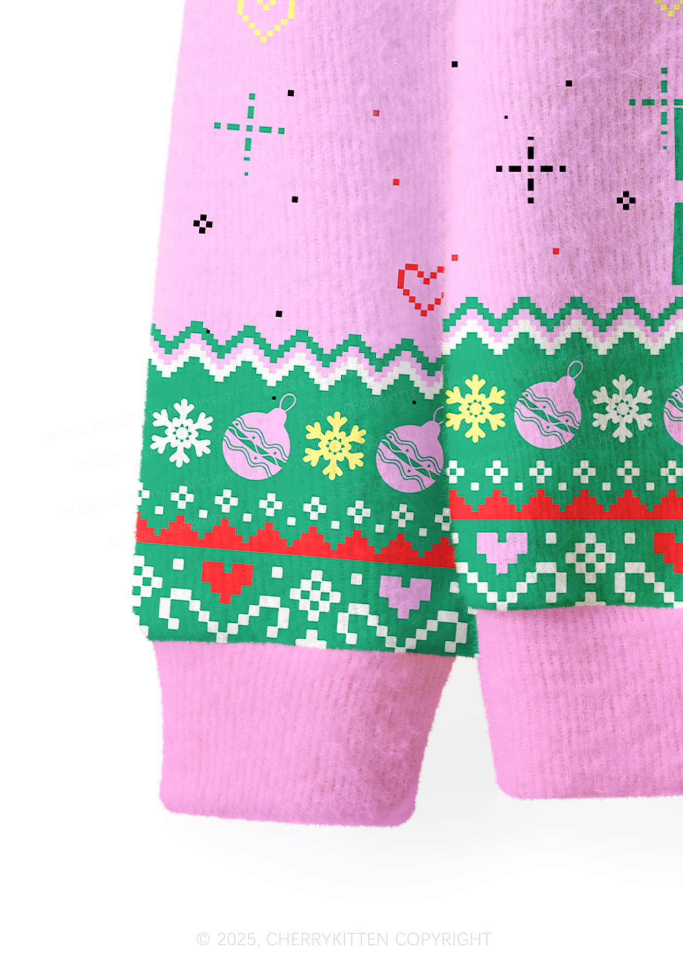 We Gonna Party Y2K Christmas Cardigan Knit Sweatshirt Cherrykitten