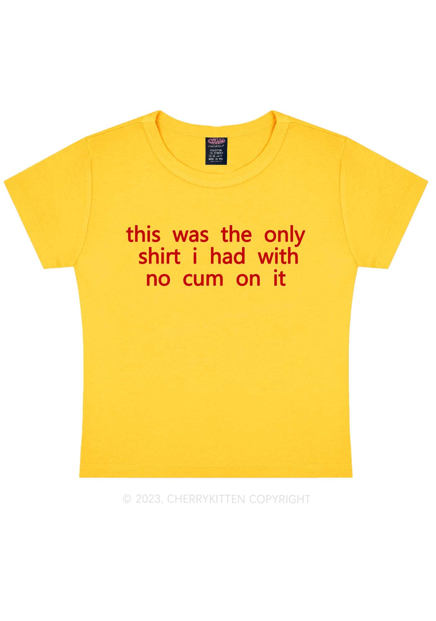 The Only Shirt I Had Y2K Baby Tee Cherrykitten