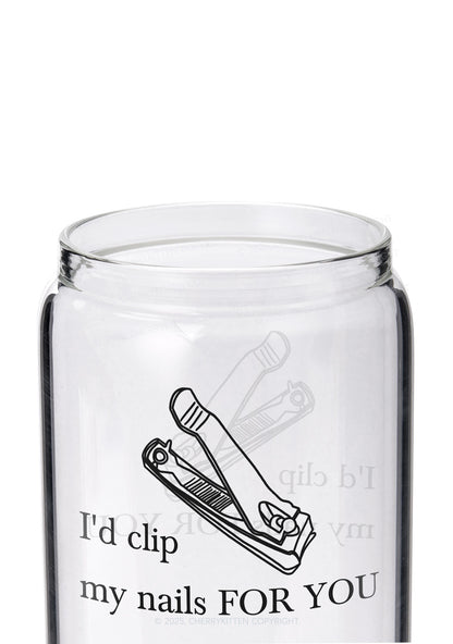 Clip Nails For You Pride Y2K Printed Glass Cup Cherrykitten