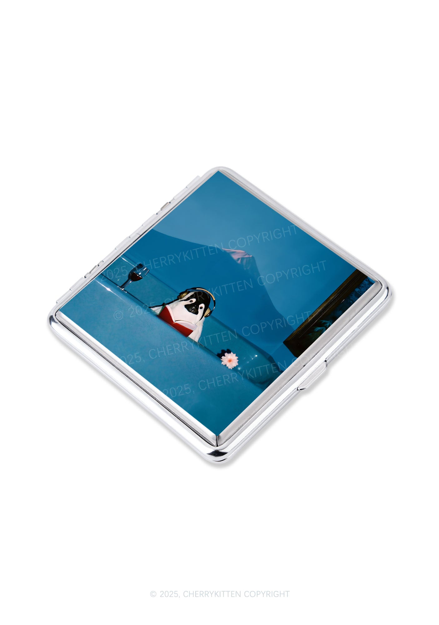 Penguin Reading Book Y2K Cigarette Case Cherrykitten