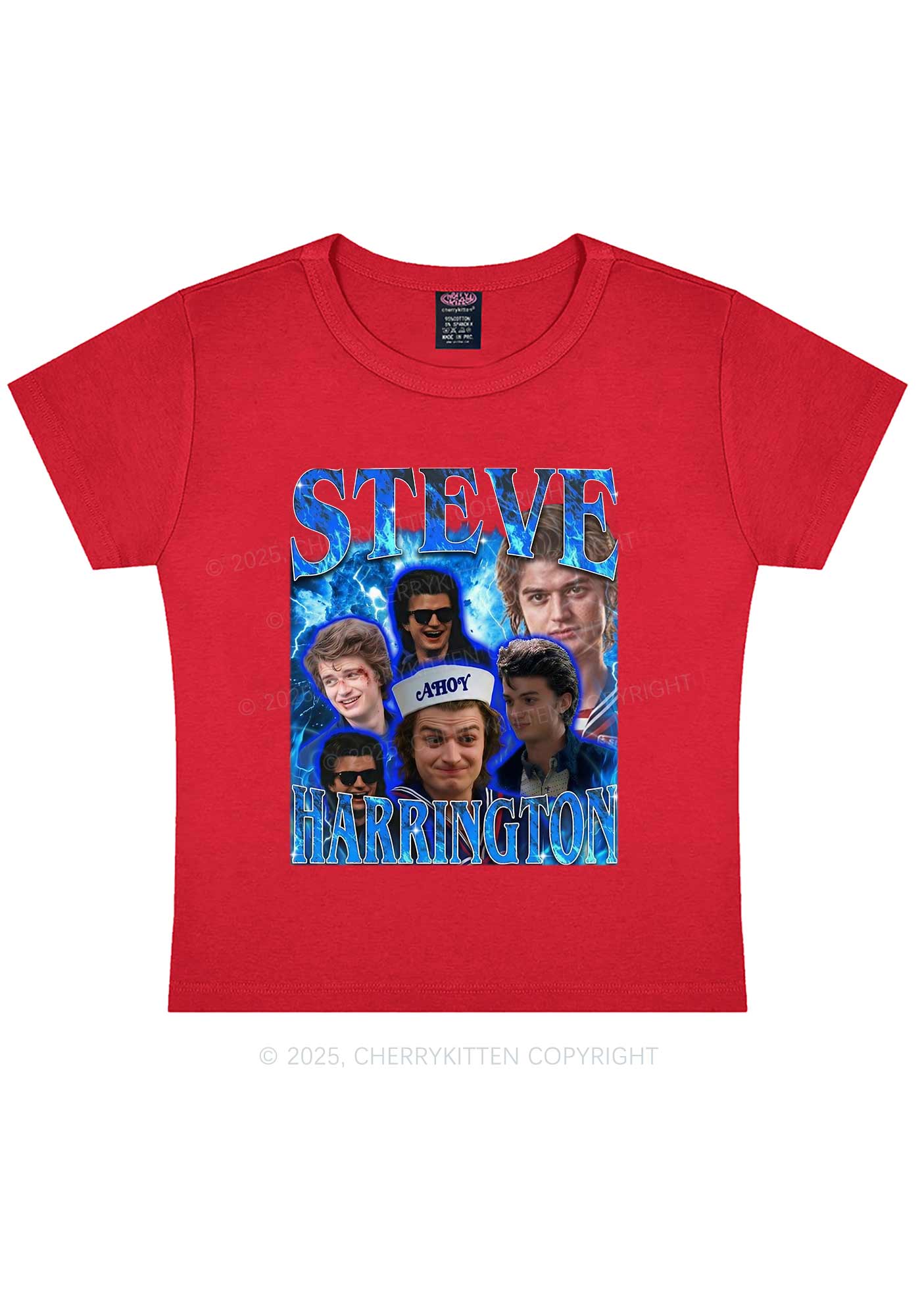 SH Blue Blaze Y2K Baby Tee Cherrykitten