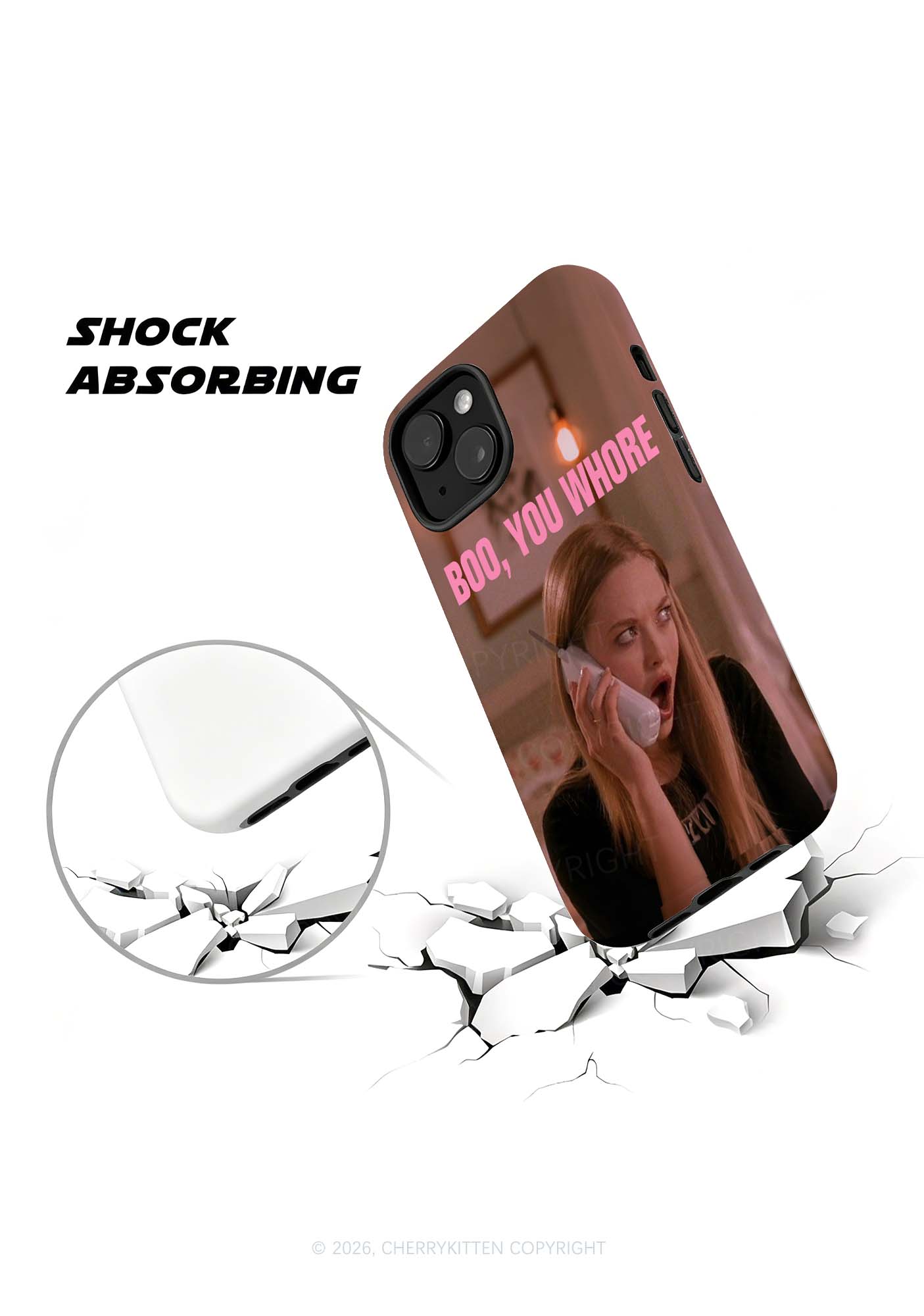 Boo You Hore Y2K Phone Case Cherrykitten