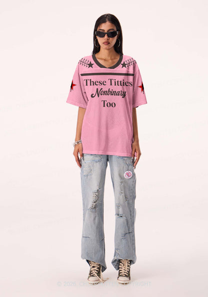 These Txtties Nonbinary Too Pride Y2K Sport Jersey Shirts Cherrykitten