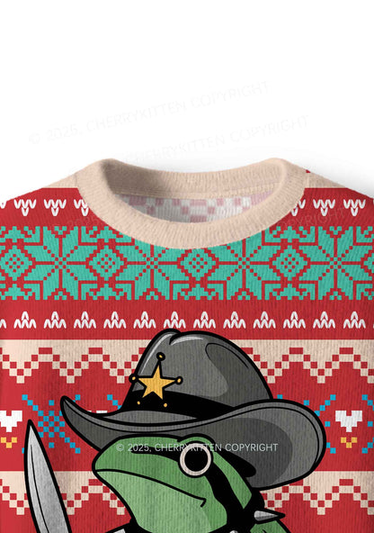 Your Last Haw Partner Y2K Christmas Knit Sweatshirt Cherrykitten