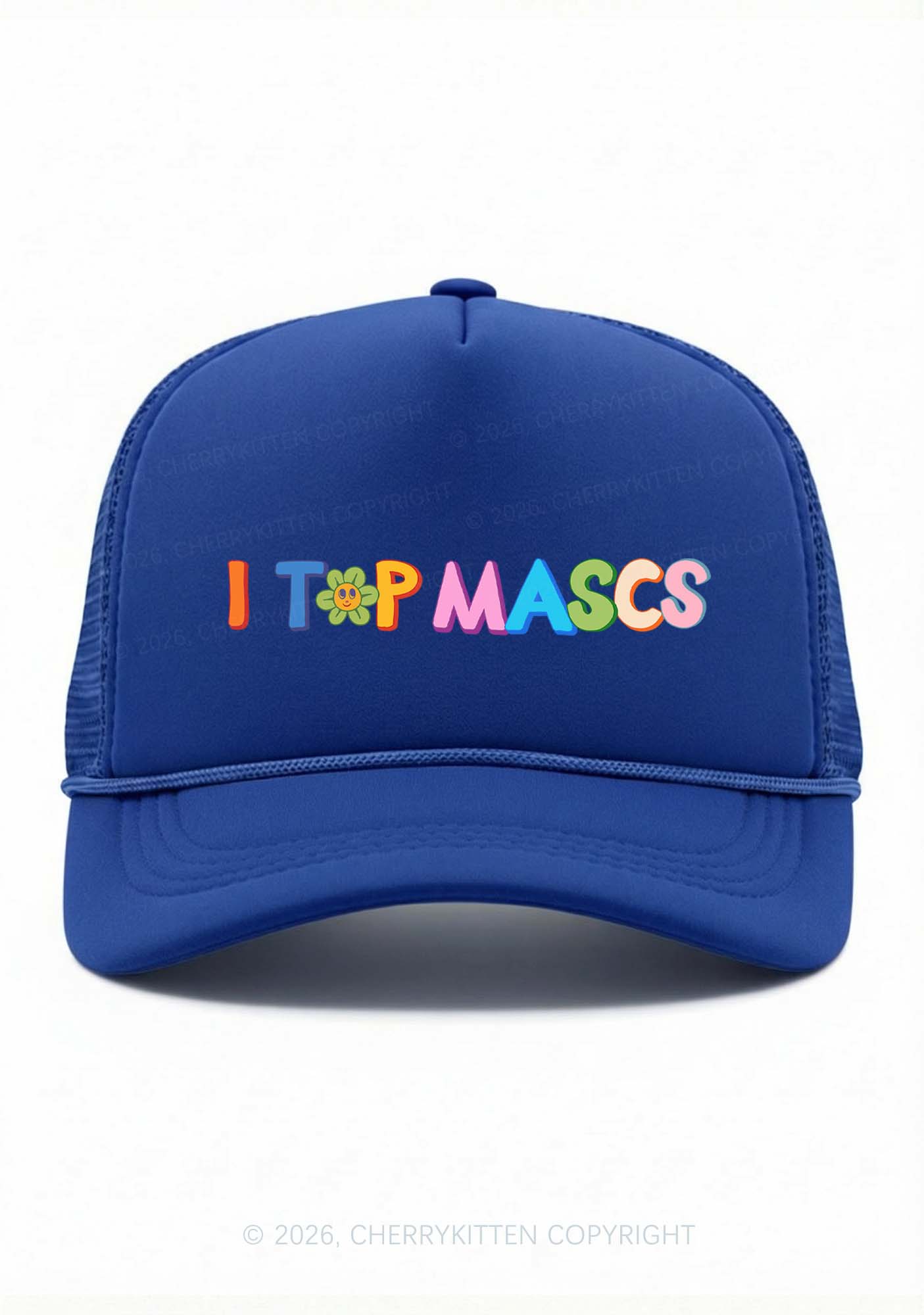 I Top Mascs Pride Y2K Trucker Hat Cherrykitten