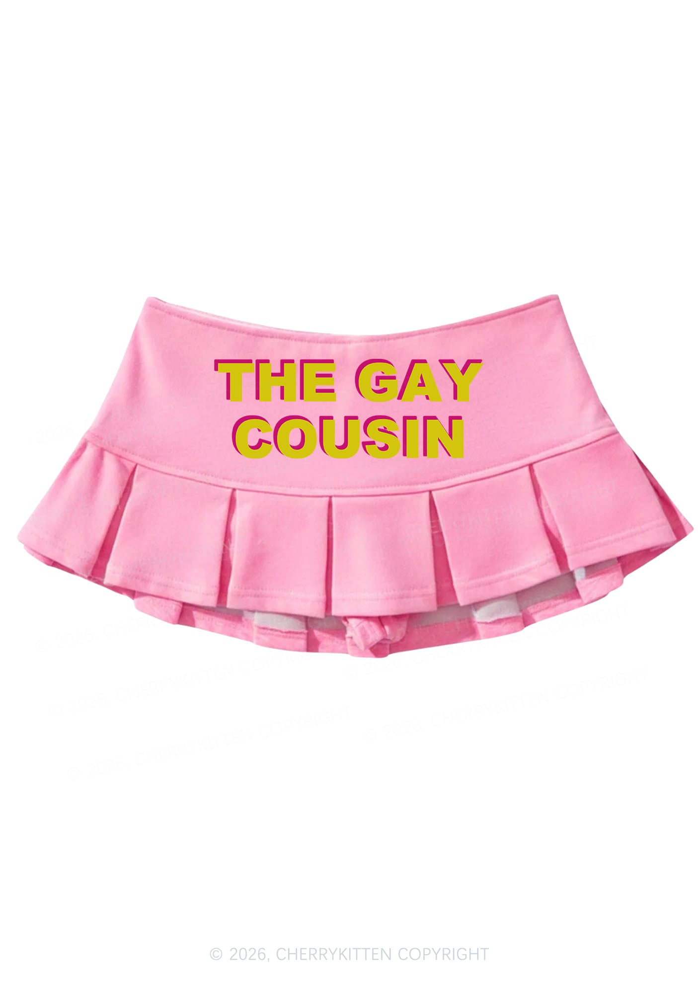 The Gay Cousin Pride Y2K Mini Pleated Skirts Cherrykitten