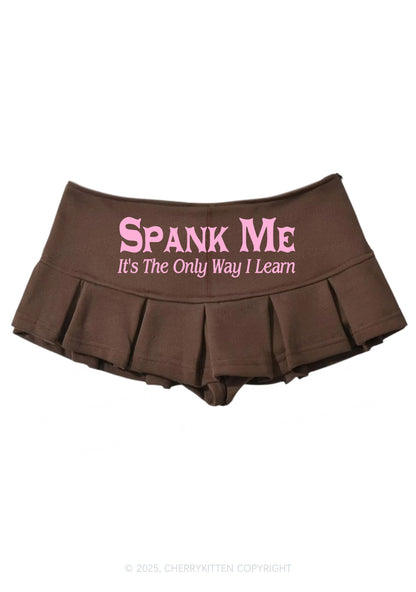Spank Me Y2K Mini Pleated Skirts Cherrykitten