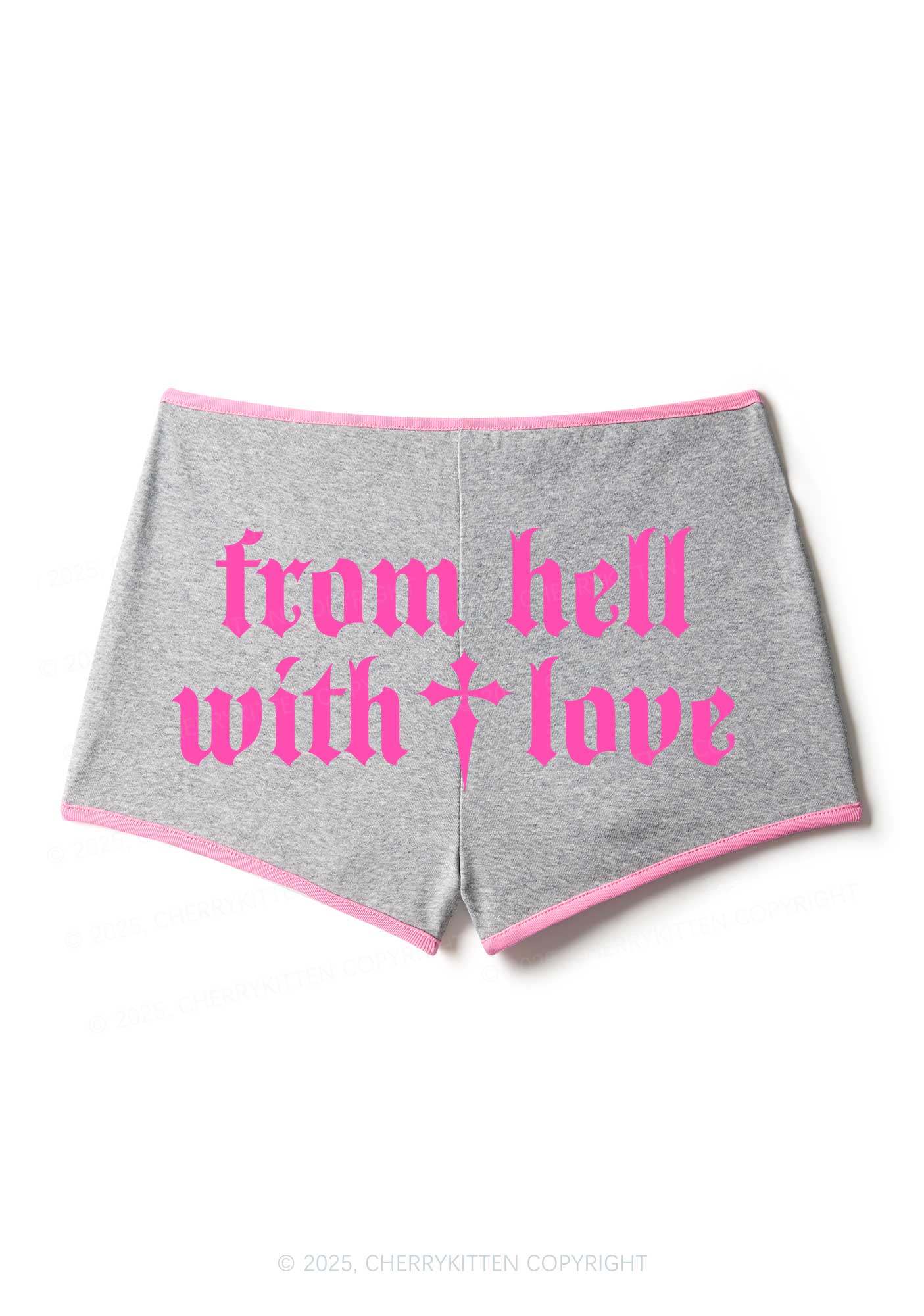 From Hell With Love Y2K Booty Shorts Cherrykitten