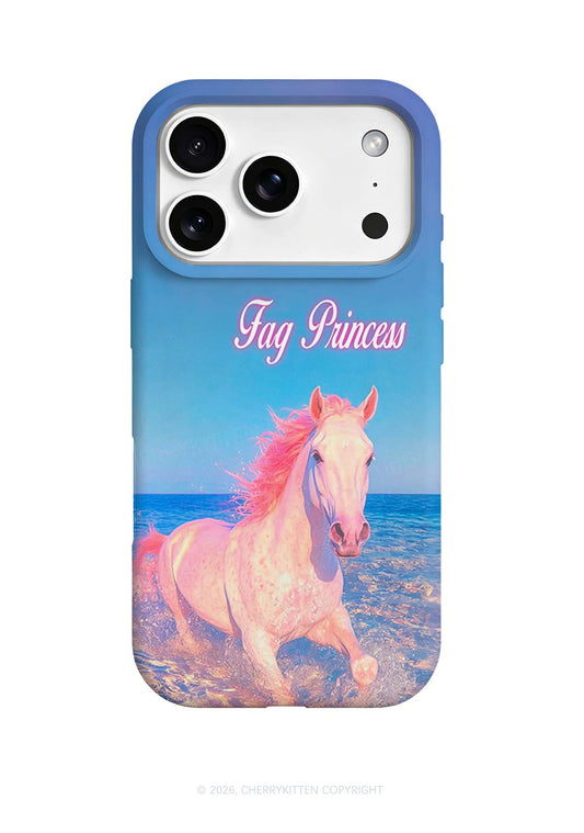 Blue Fag Princess Horse Pride Y2K Phone Case Cherrykitten