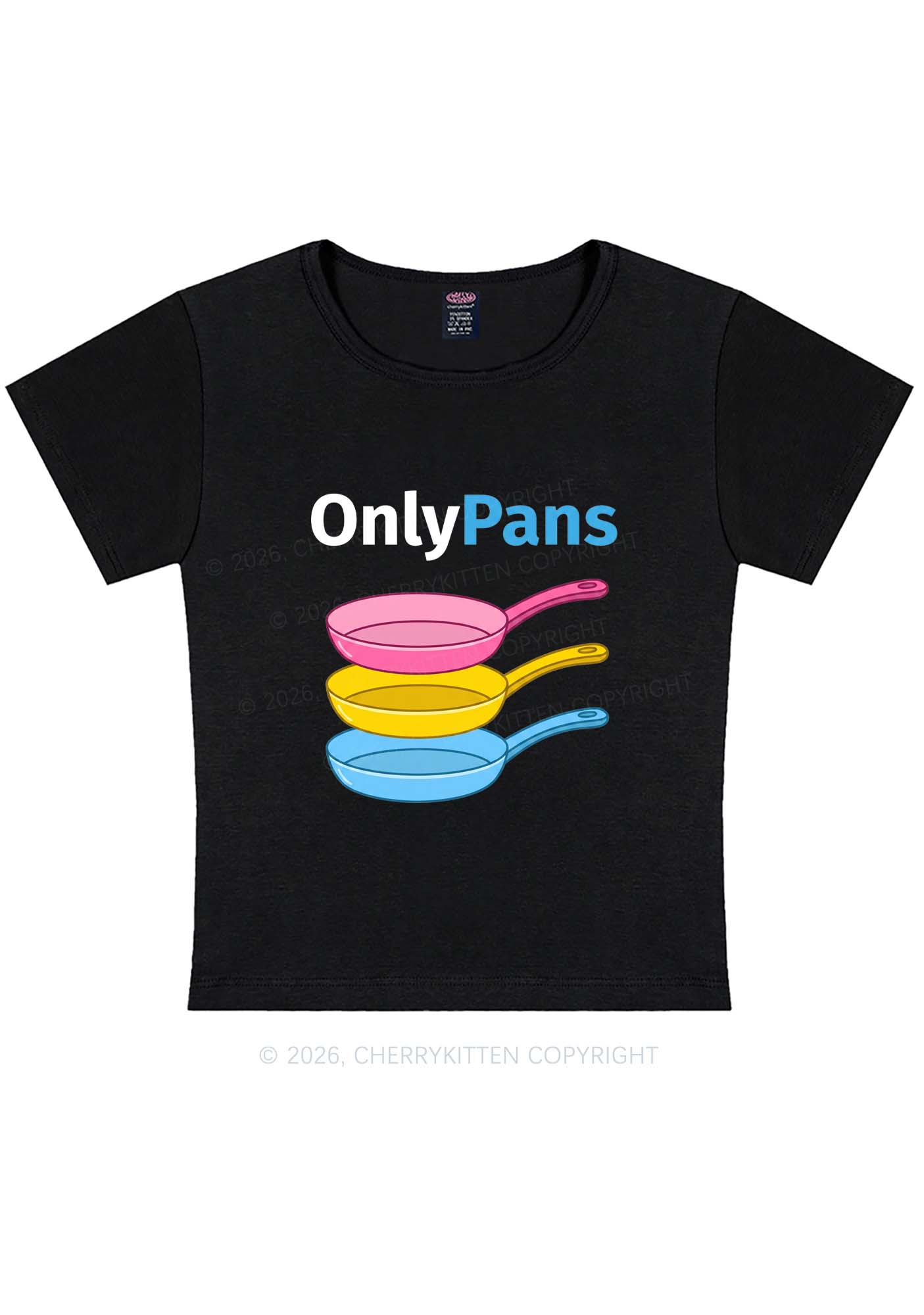 Only Pans Pride Y2K Baby Tee Cherrykitten