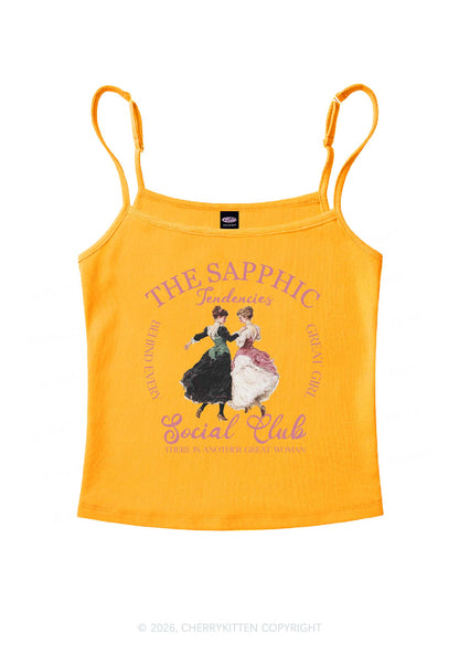 The Sapphic Pride Y2K Spaghetti Strap Cami Cherrykitten
