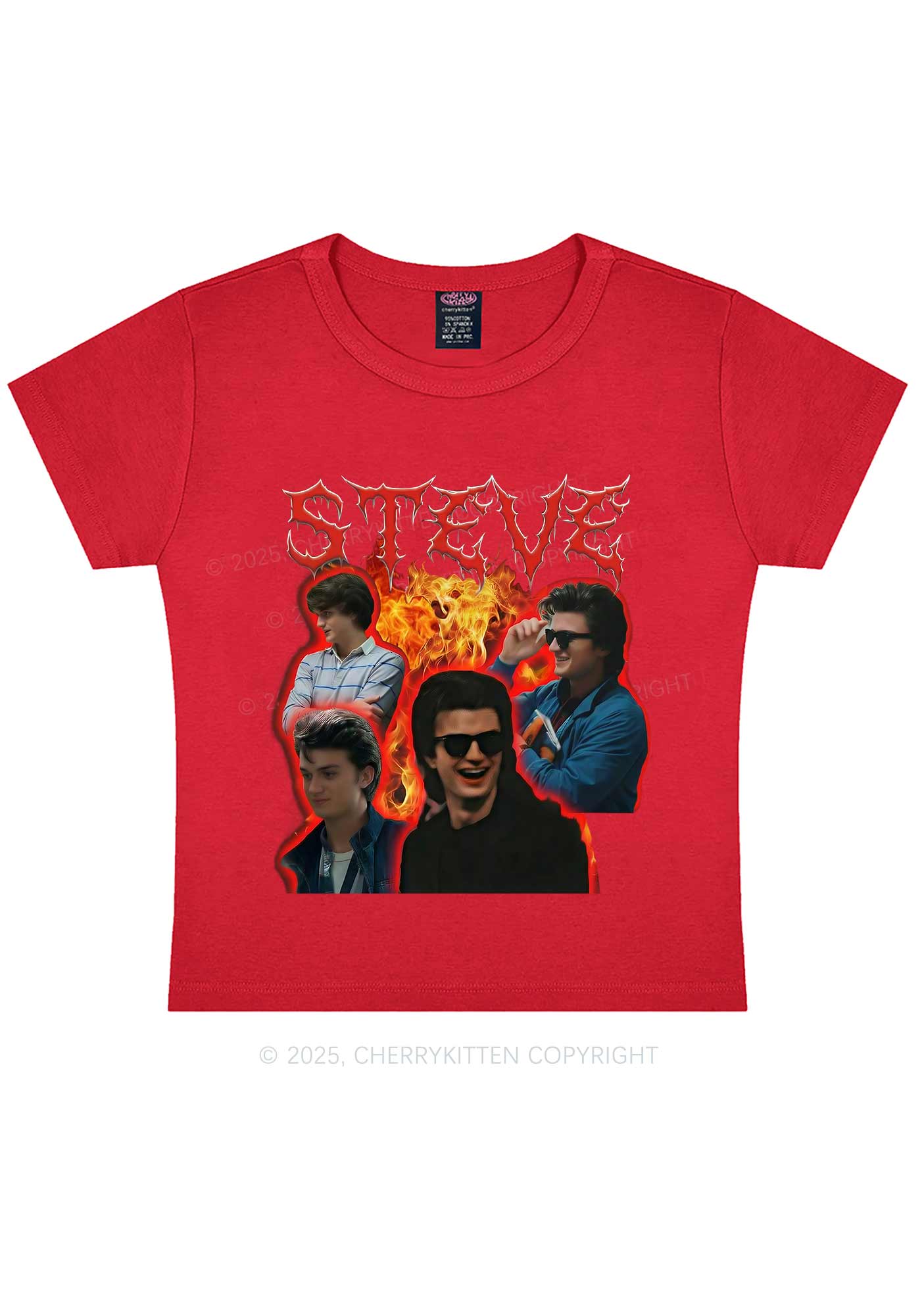 SH Flame Vibe Y2K Baby Tee Cherrykitten