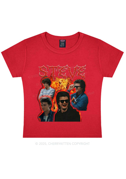 SH Flame Vibe Y2K Baby Tee Cherrykitten