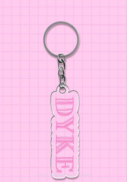 DYKE Pride 1Pc Y2K Keychain Cherrykitten