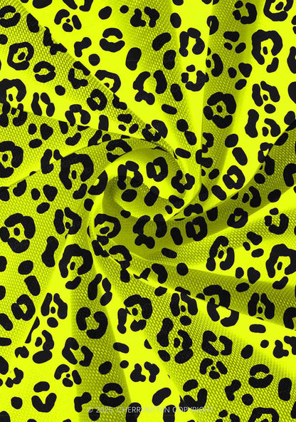 Neon Leopard Y2K Mesh Slip Dress Cherrykitten