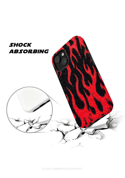 Red Flame Y2K Phone Case Cherrykitten