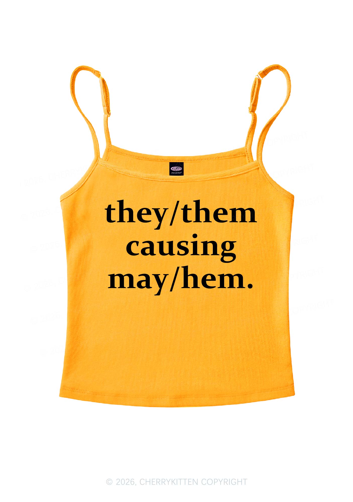 They Causing May Pride Y2K Spaghetti Strap Cami Cherrykitten