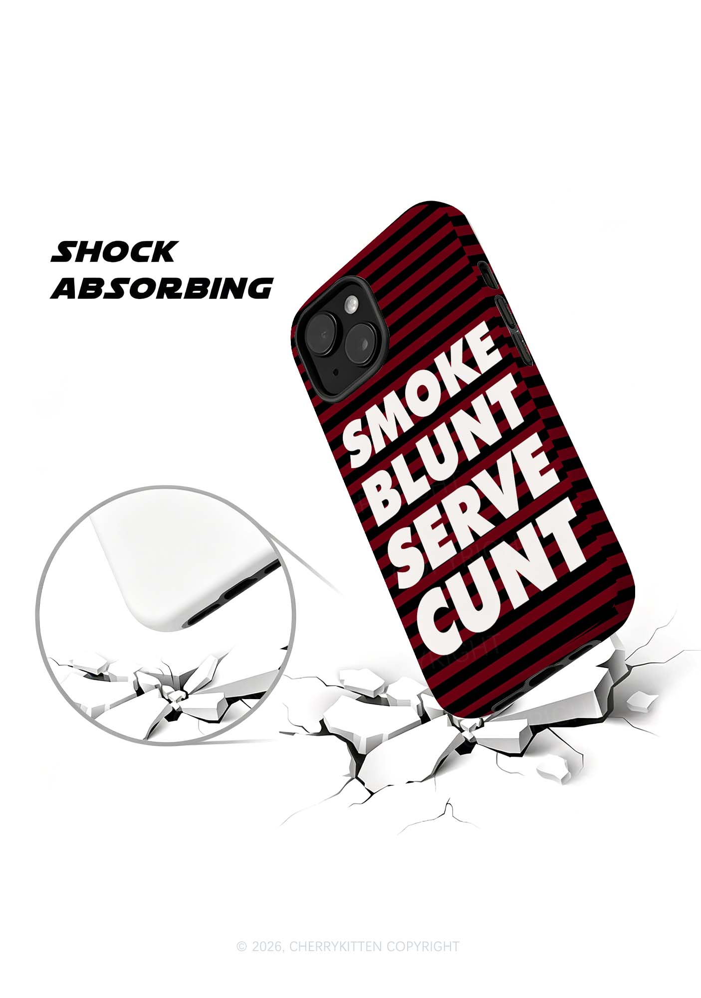 Smoke Blunt Y2K Phone Case Cherrykitten