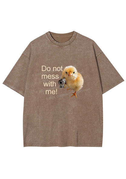 Do Not Mess With Me Y2K Washed Tee Cherrykitten