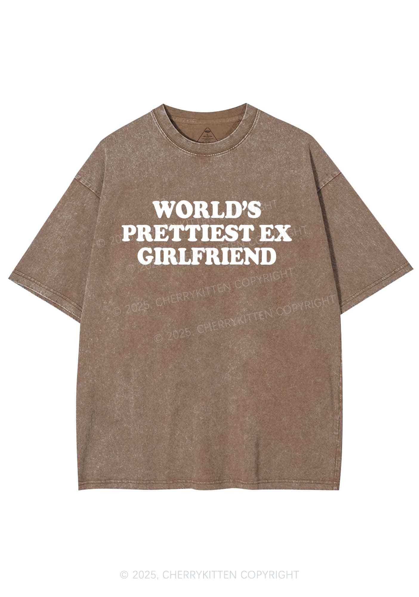 Worlds Prettiest Ex Girlfriend Y2K Shirts Washed Tee Cherrykitten