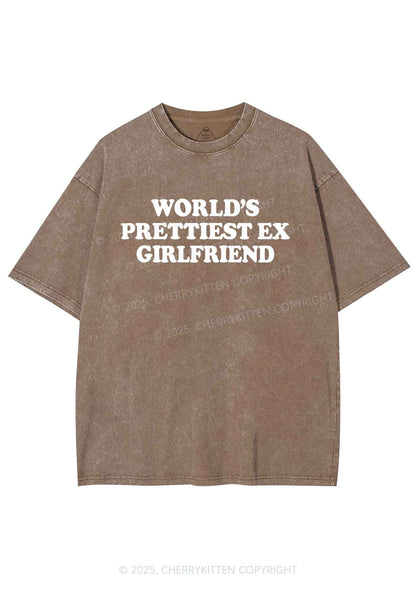 Worlds Prettiest Ex Girlfriend Y2K Shirts Washed Tee Cherrykitten