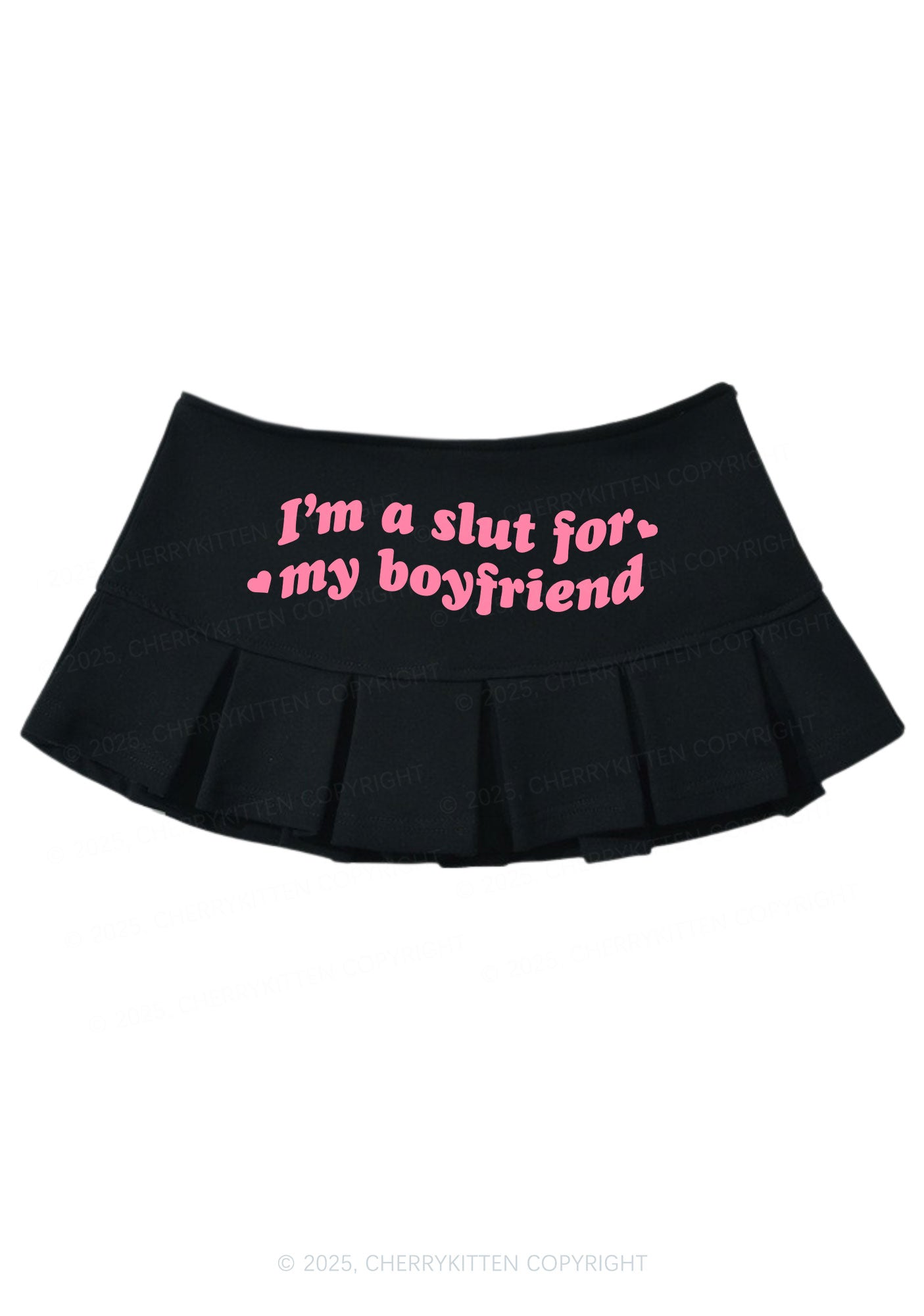 Slxt For My BF Valentine's Day Y2K Mini Pleated Skirts Cherrykitten